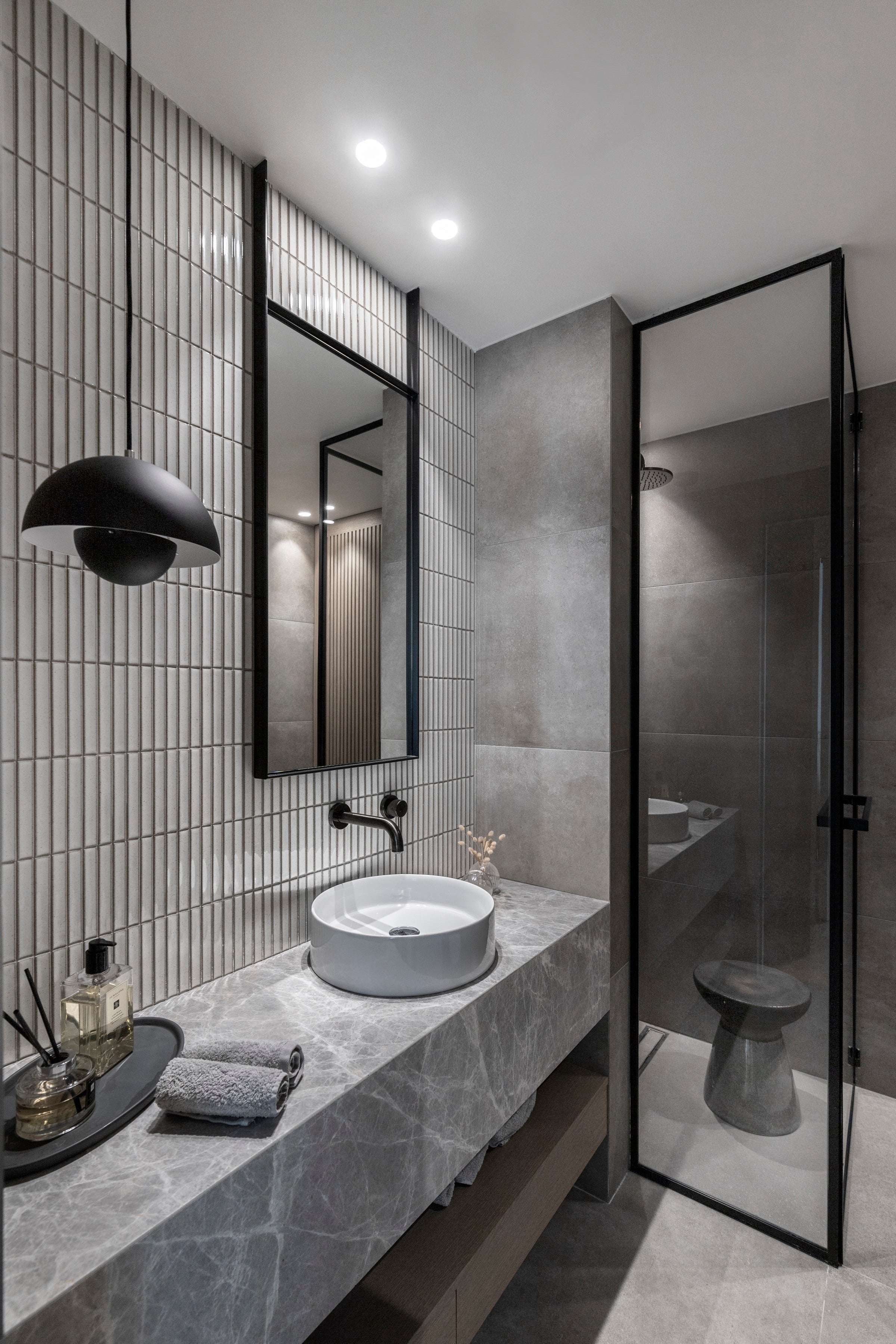 Aurio Studio Bathroom, Athens - Mittsu - Japanese Tiles