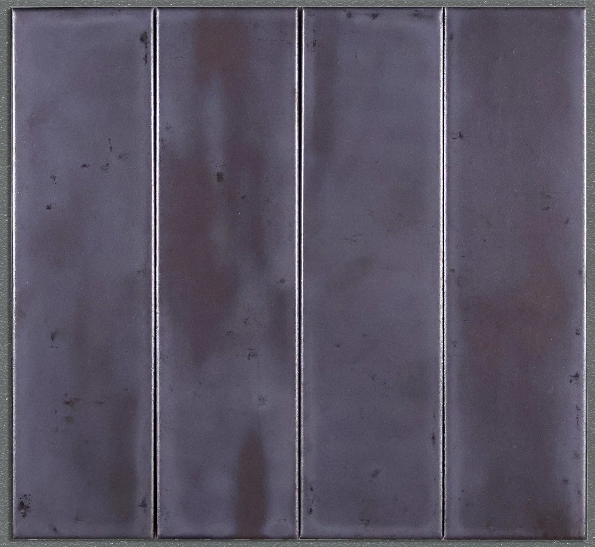 Metal Brick Tile Sample | Handcrafted Japanese Ceramic Tile