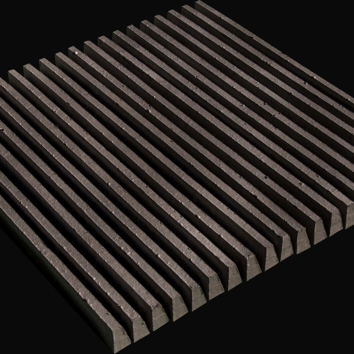 Koyo Ibushi Line Japanese porcelain wall tile in Silver – Mittsu Japanese Tiles