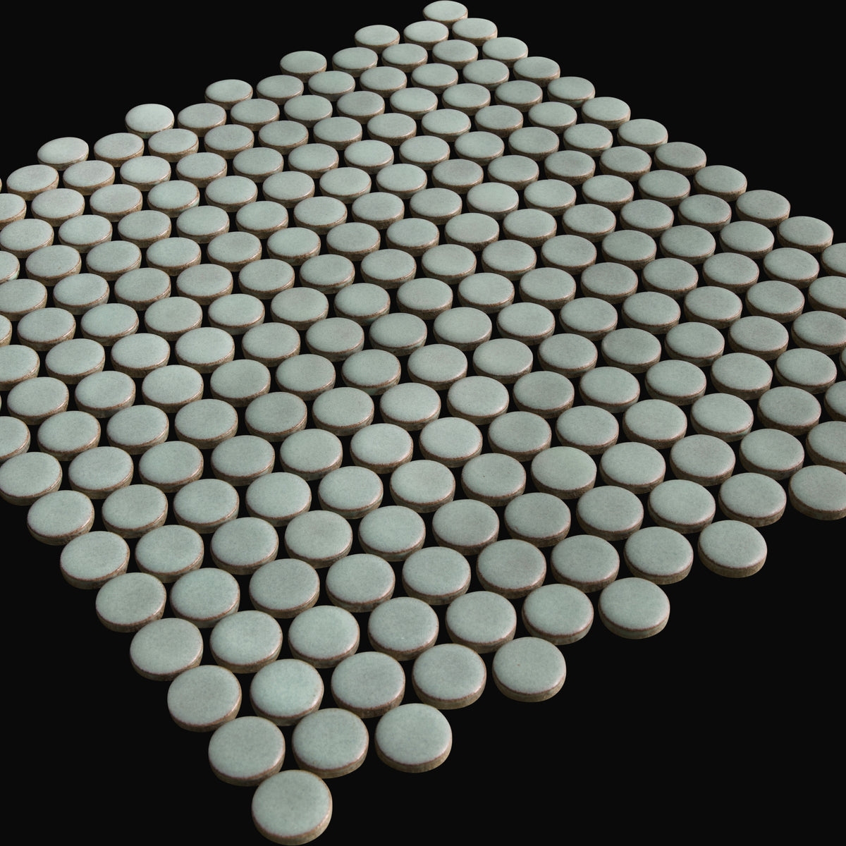 Maru 19mm Japanese porcelain wall tile in Aqua – Mittsu Japanese Tiles
