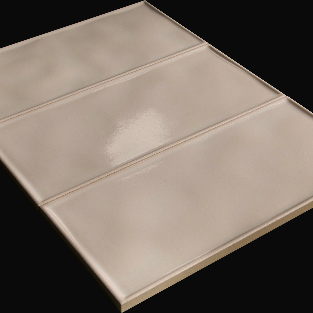 Namiki Japanese ceramic wall tile in Warm Cotton – Mittsu Japanese Tiles