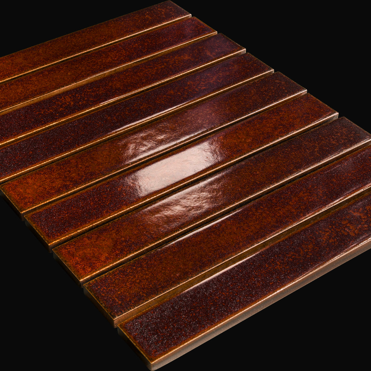 Sabi Flat Japanese porcelain wall tile in Cinder Red – Mittsu Japanese Tiles