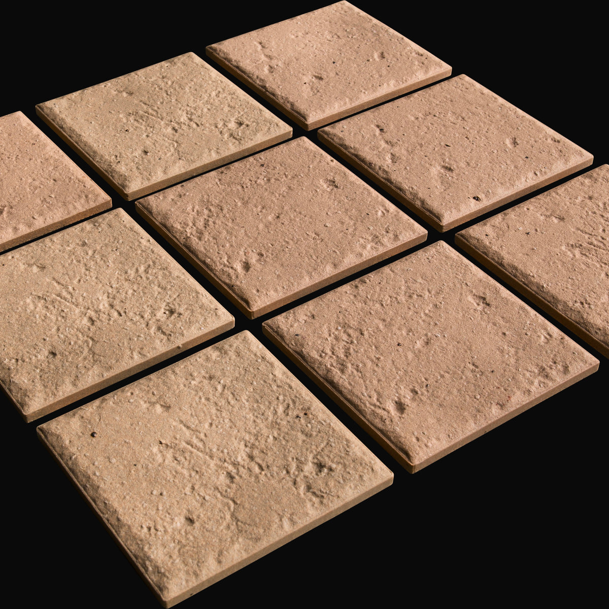 Tokiwa 100mm Japanese porcelain floor tile in Blush Clay – Mittsu Japanese Tiles