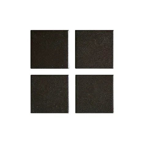 Japanese ceramic wall tiles Blackcomb Sample in Black from Mittsu Japanese Tiles