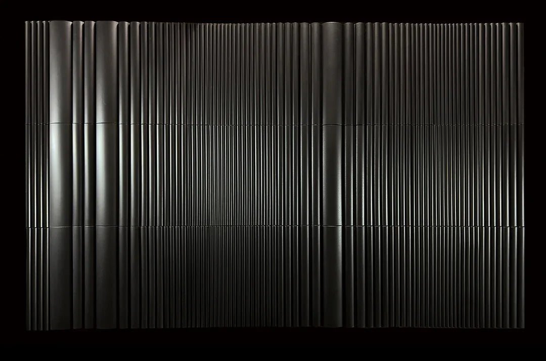 Japanese ceramic wall tiles Hikari Flow in Matt Gold from Mittsu Japanese Tiles