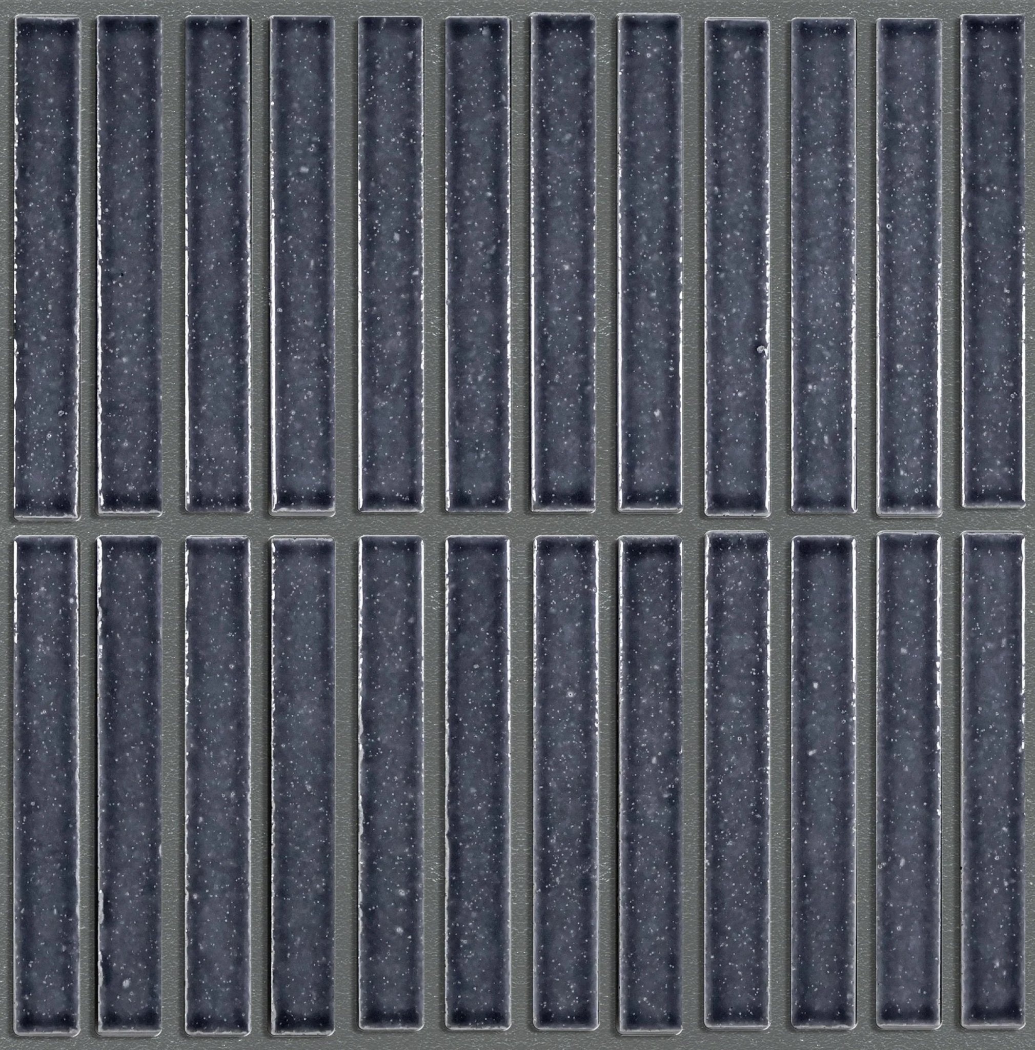 Japanese ceramic wall tiles Kaji Border in Mustard from Mittsu Japanese Tiles