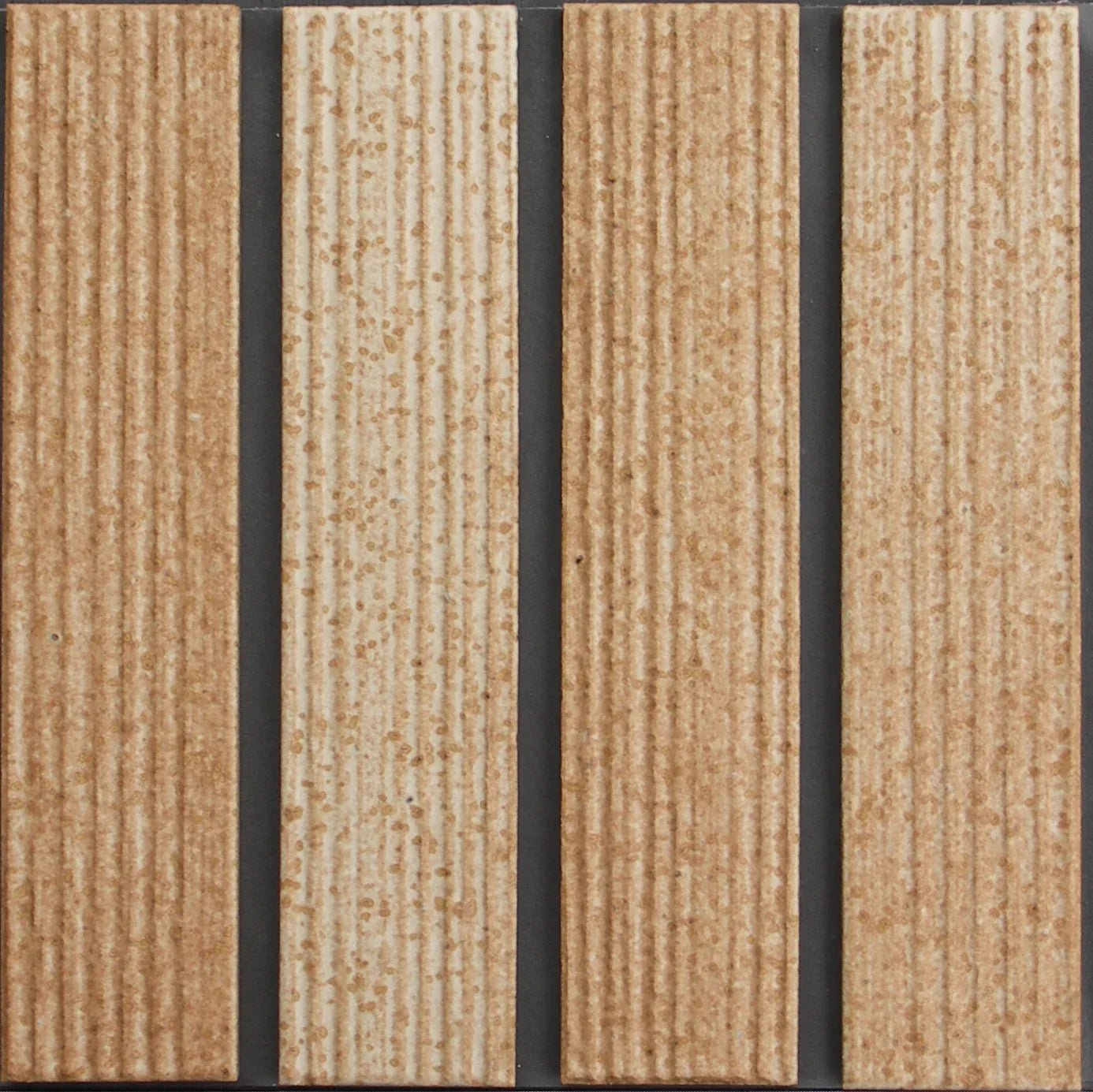 Japanese ceramic wall tiles Kaji Juhi Sample in Golden Brown from Mittsu Japanese Tiles