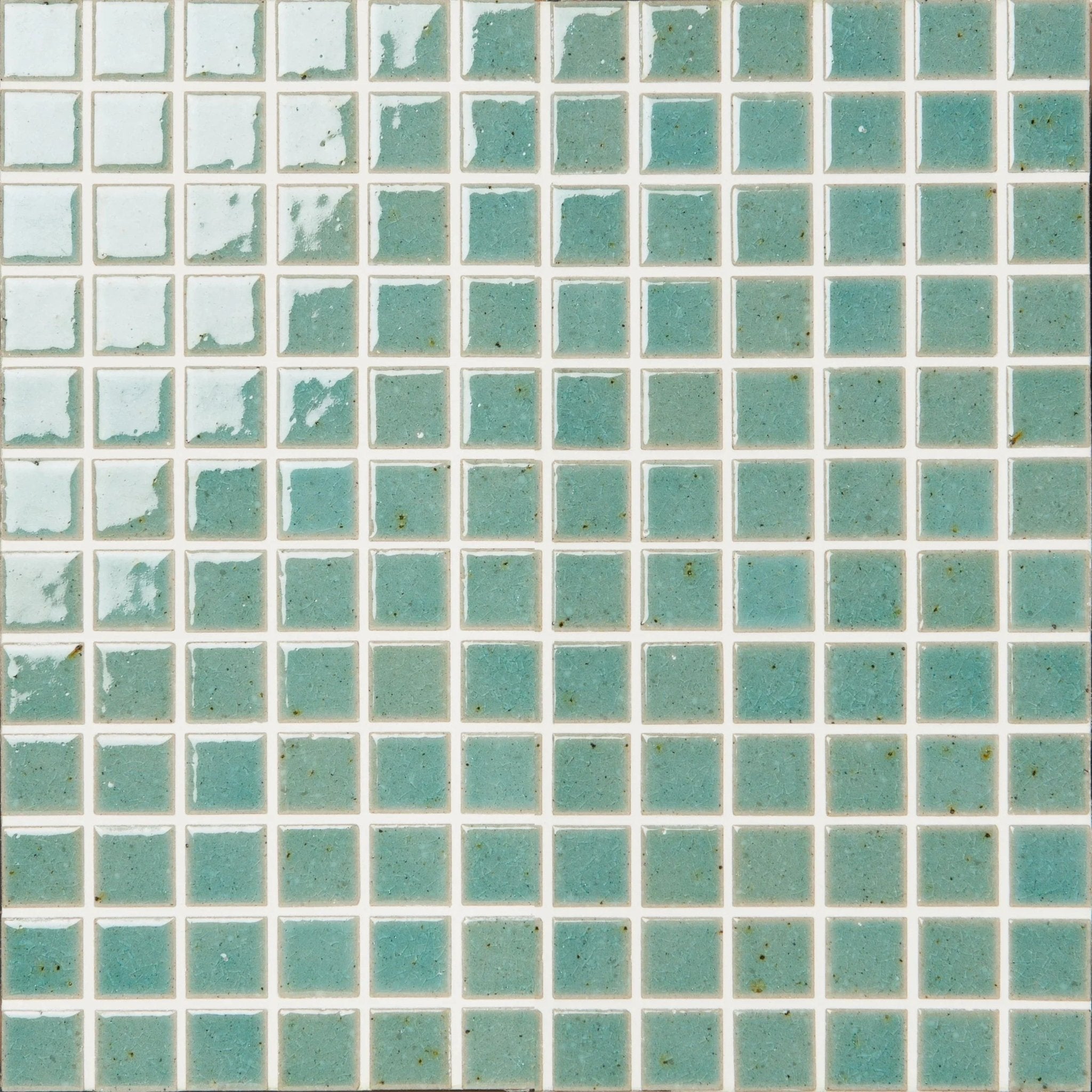 Japanese ceramic wall tiles Kaji Ko Sample in Frozen Mint from Mittsu Japanese Tiles