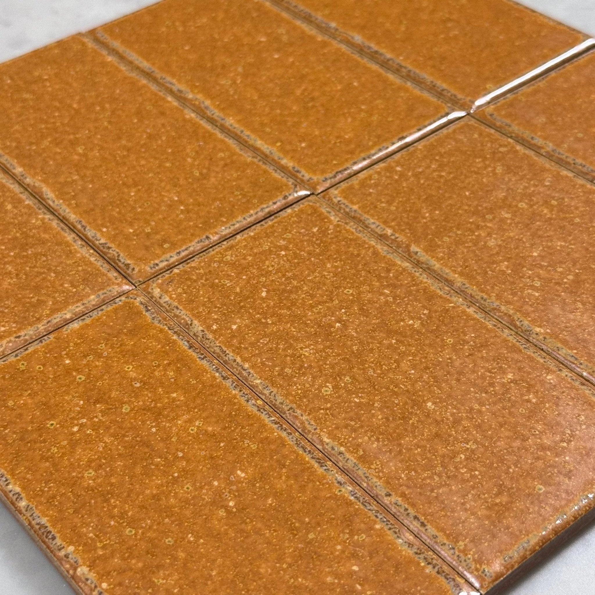 Japanese ceramic wall tiles Kaji Kukei in Autumn Leaves from Mittsu Japanese Tiles