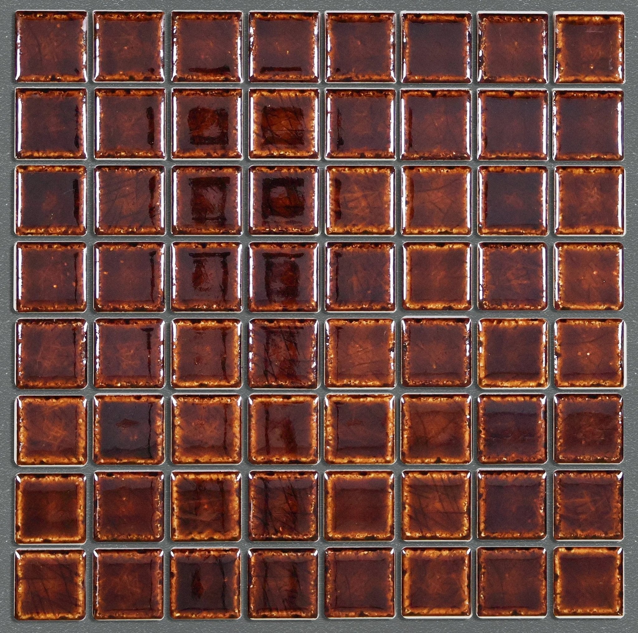Japanese ceramic wall tiles Kaji Naka in Wrought Iron from Mittsu Japanese Tiles