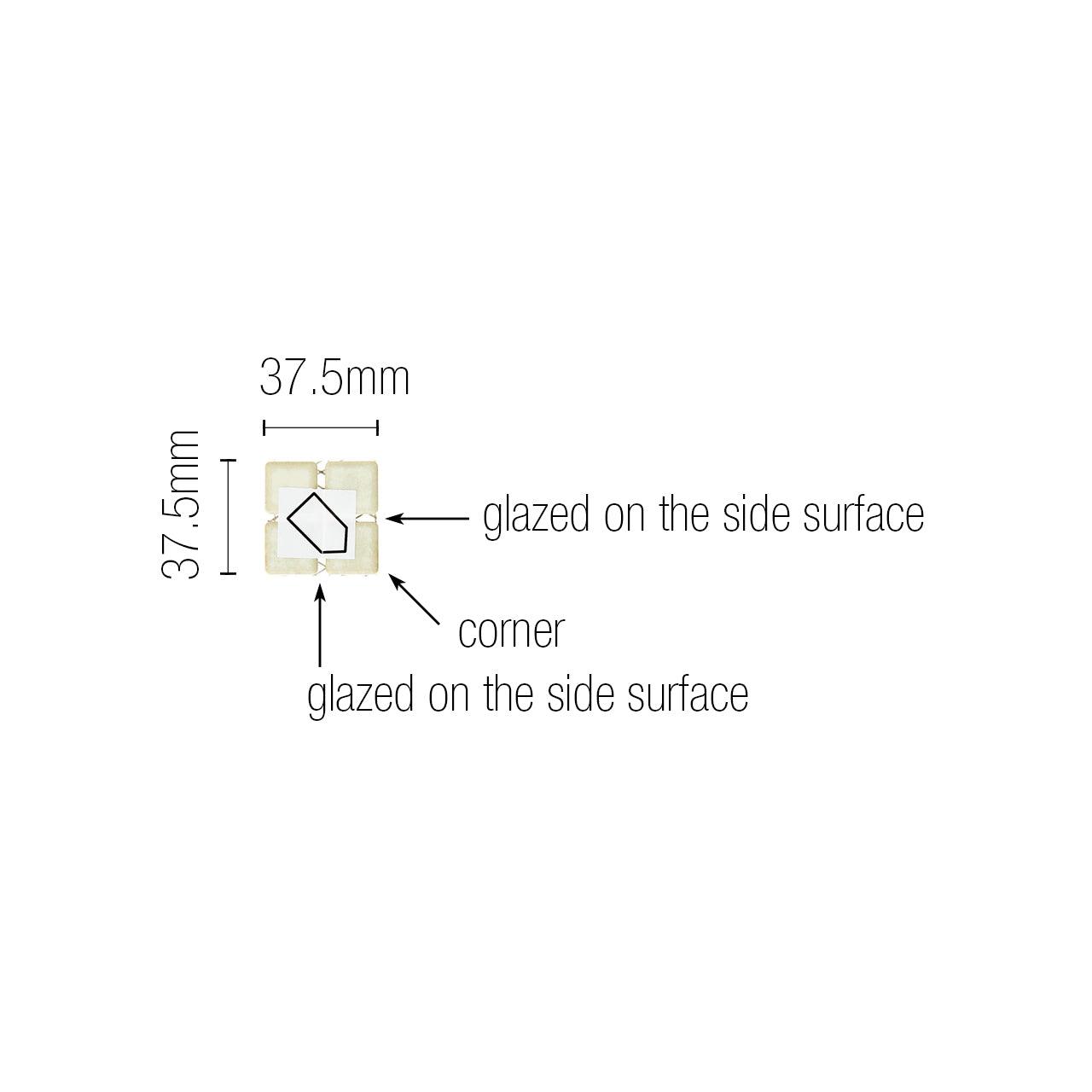 Japanese ceramic wall tiles Kaleido Glaze in Black Mix from Mittsu Japanese Tiles