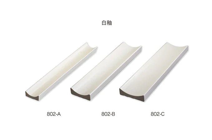 Japanese ceramic wall tiles Kenzan No. 802 in Haniwa Clay from Mittsu Japanese Tiles