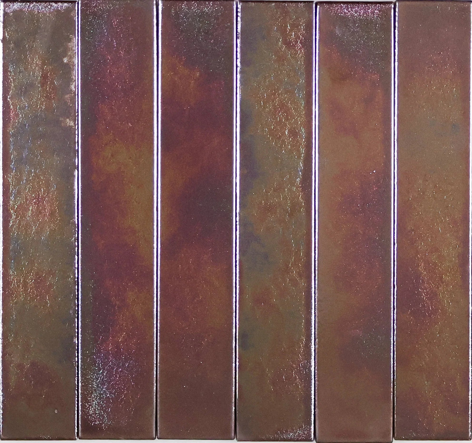 Japanese ceramic wall tiles Kohsai Sample in Gun Metal from Mittsu Japanese Tiles
