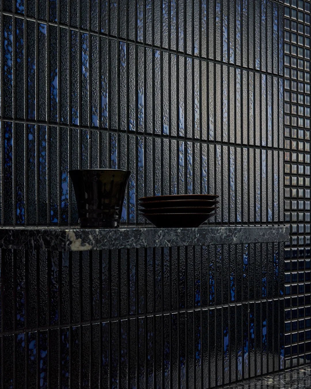 Kuroaya Japanese tile by INAX from Mittsu Japanese Tiles
