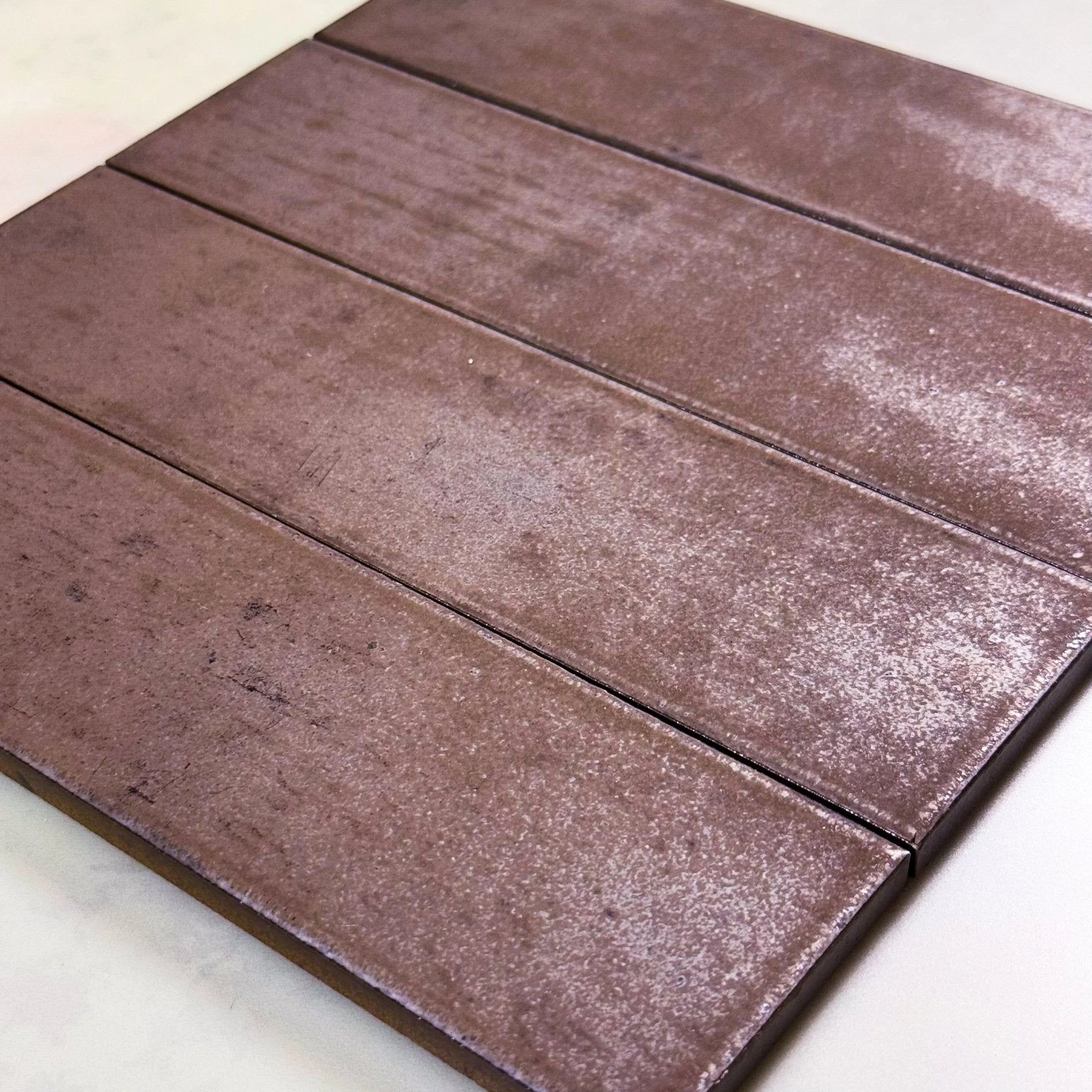 Japanese ceramic wall tiles Metal Brick in Bronze from Mittsu Japanese Tiles