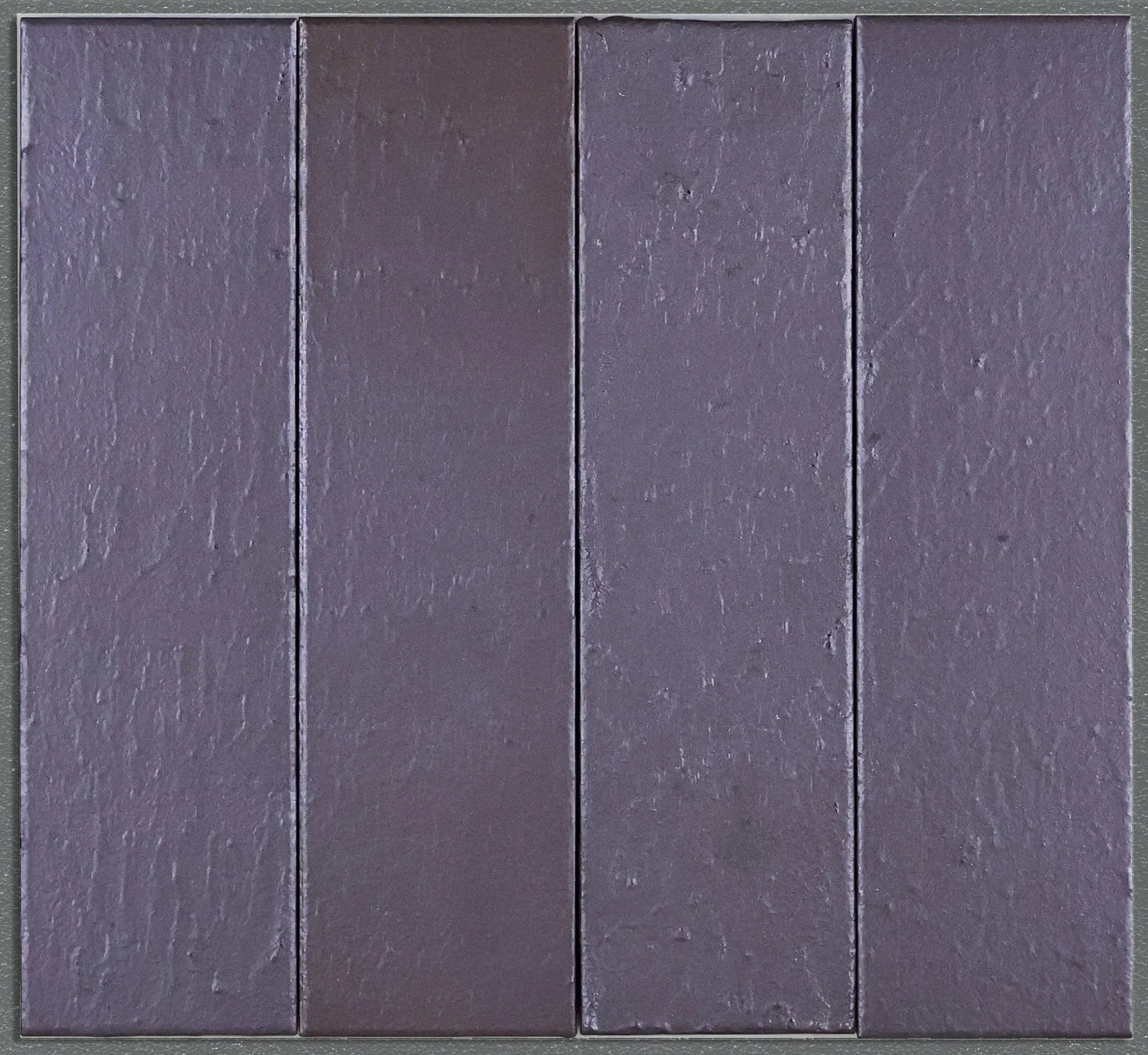 Japanese ceramic wall tiles Metal Brick in Ibushi Black from Mittsu Japanese Tiles