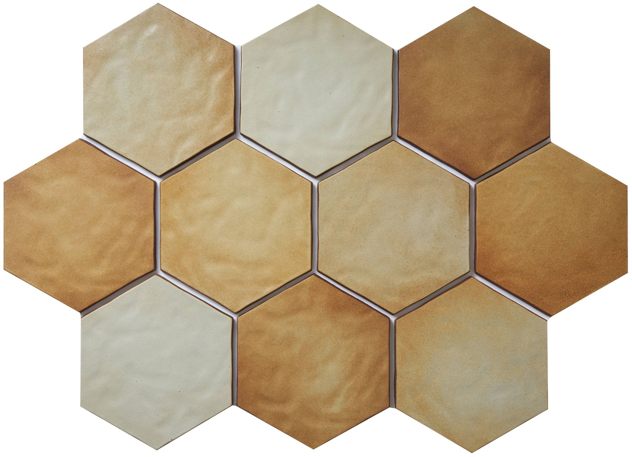 Japanese ceramic wall tiles Daichi Sample in Terracotta from Mittsu Japanese Tiles