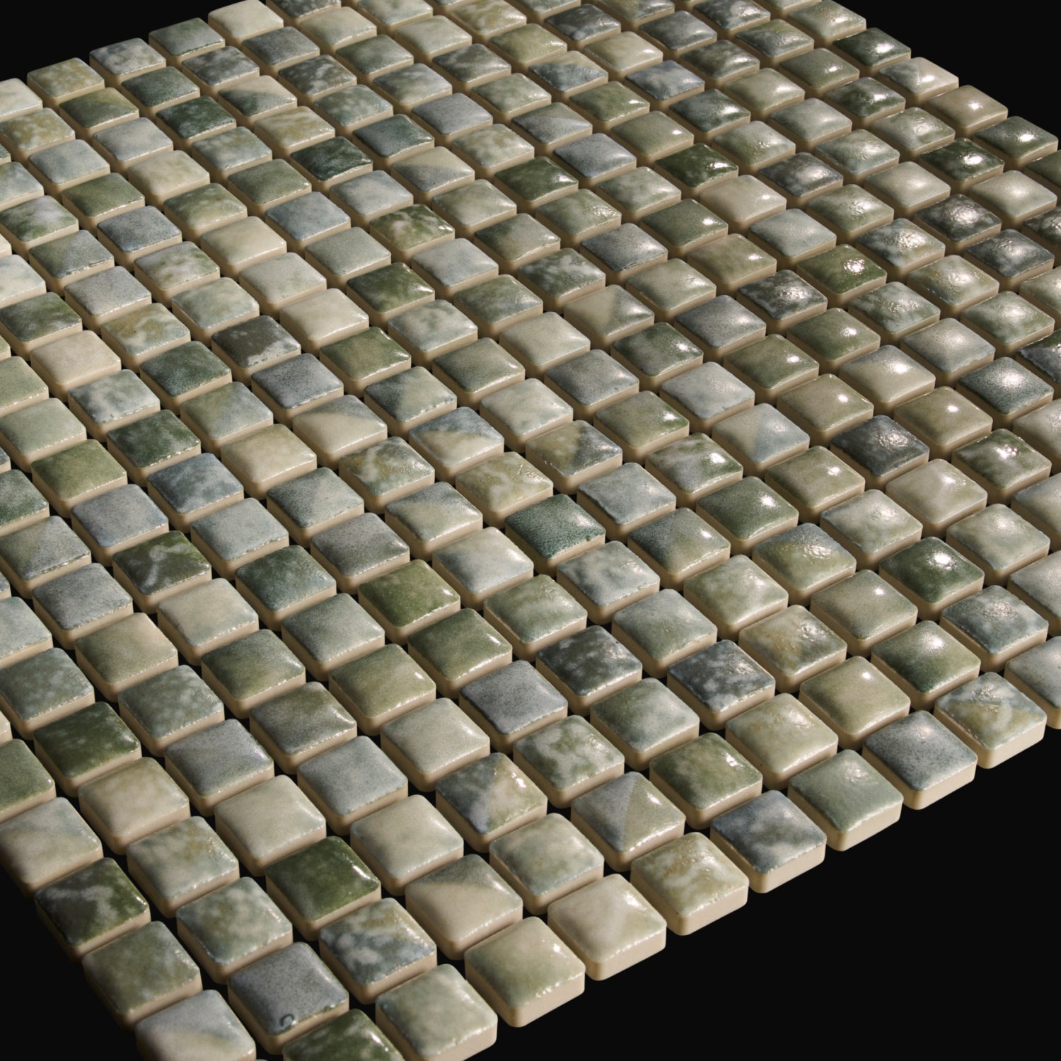 Japanese ceramic wall tiles Komasu Sample in Mineral Grey from Mittsu Japanese Tiles