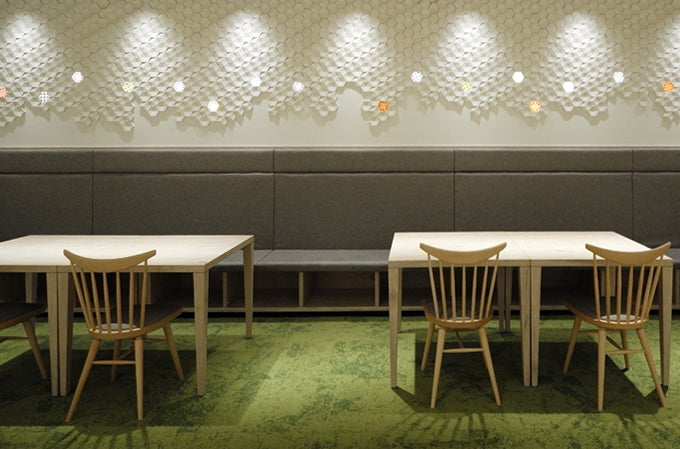 Model Six White dining room