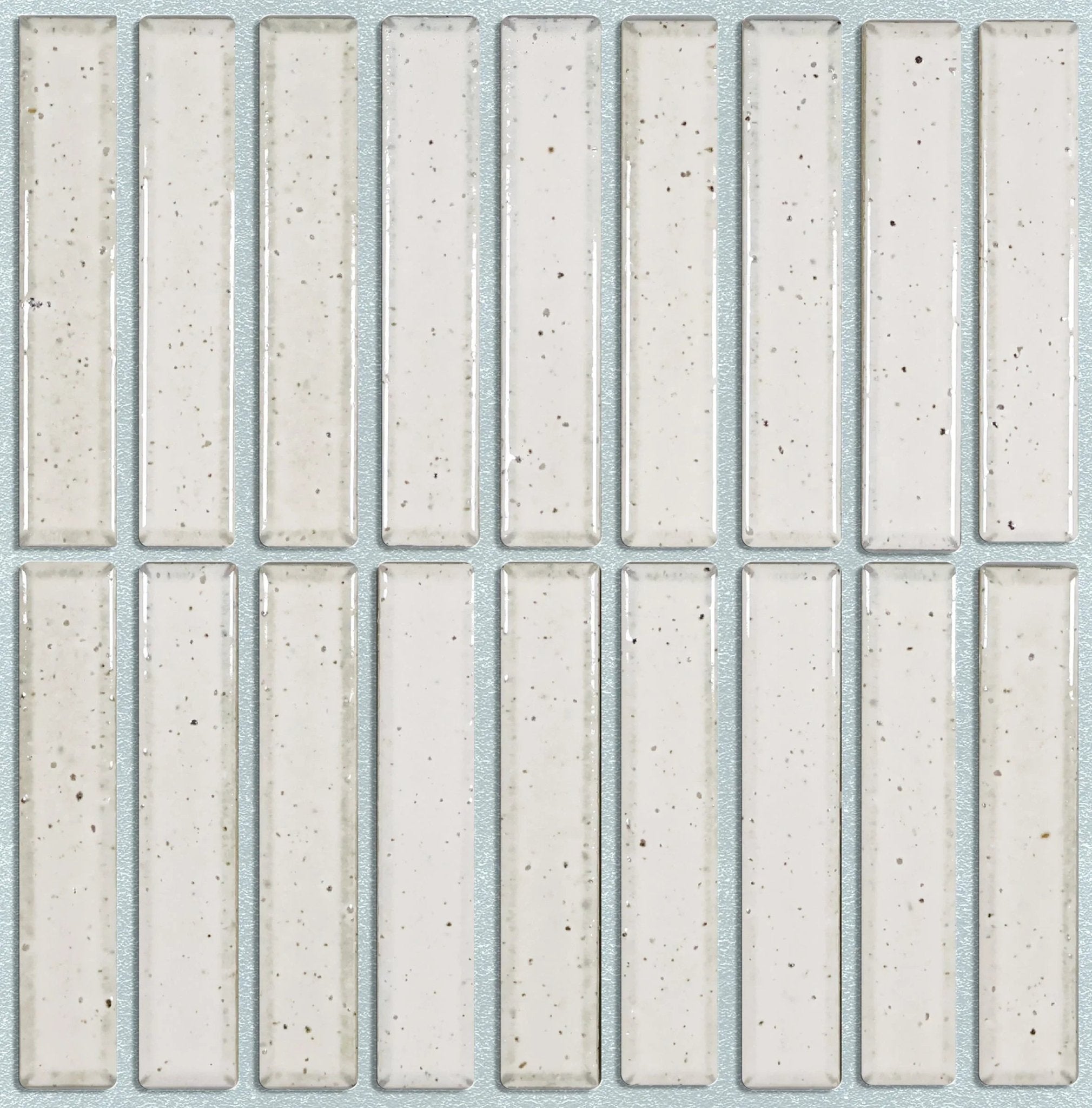 Japanese ceramic wall tiles Nakaba in Speckled White from Mittsu Japanese Tiles