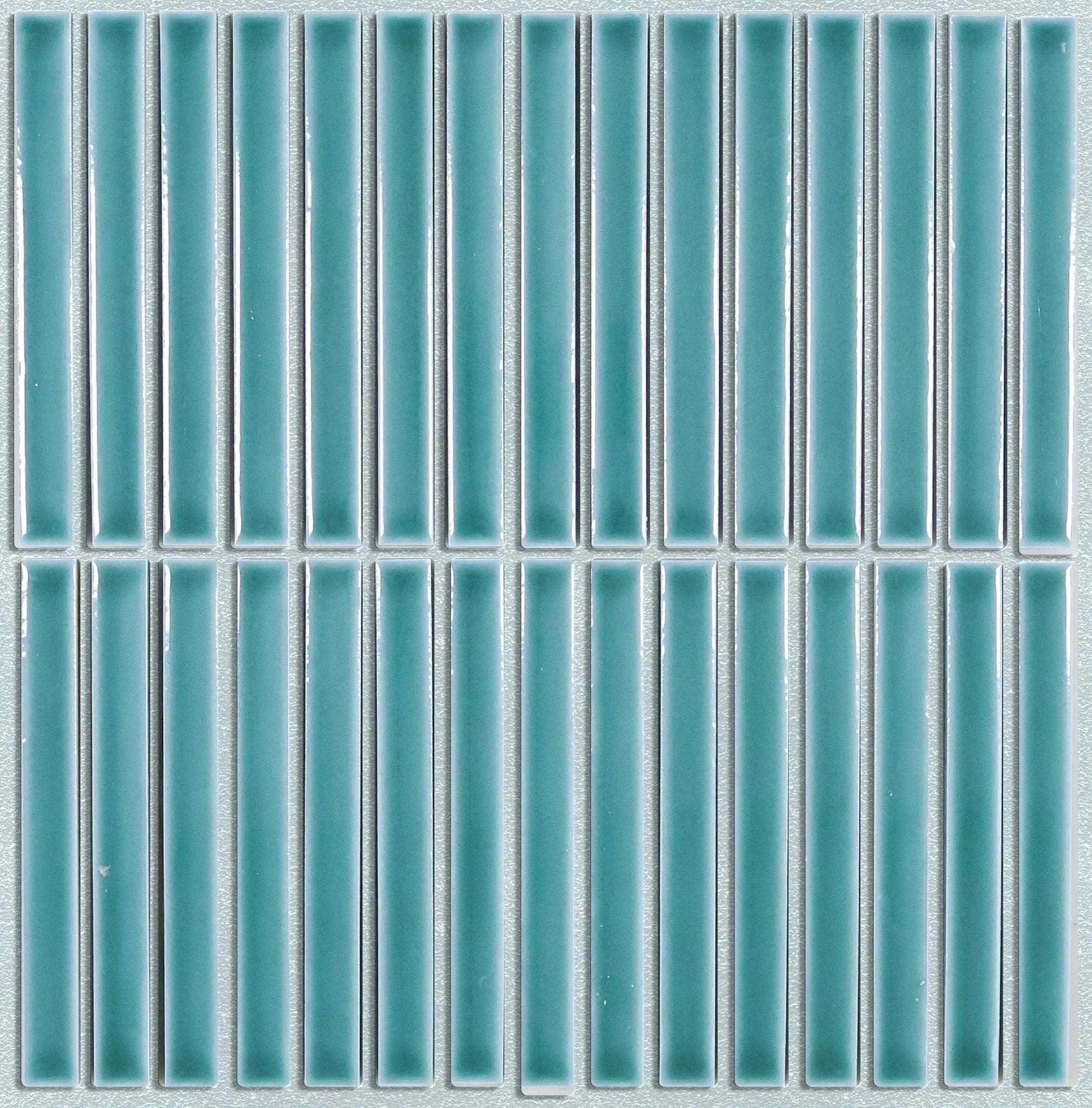 Japanese ceramic wall tiles Nigi Sample in Daidai from Mittsu Japanese Tiles