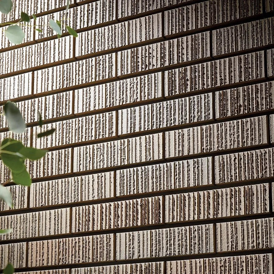 Japanese ceramic wall tiles Sawarabi Sample in Beige from Mittsu Japanese Tiles