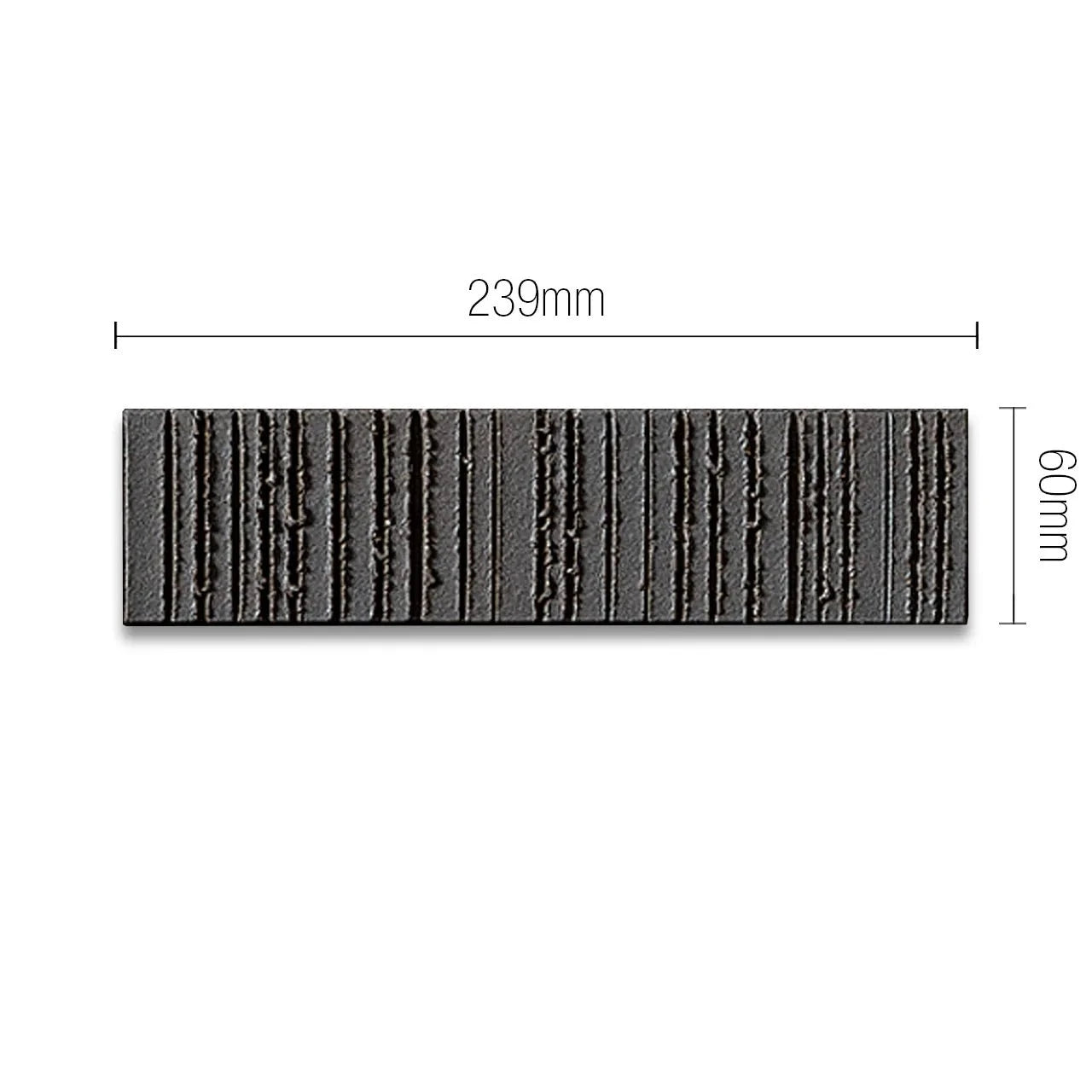 Japanese ceramic wall tiles Sawarabi Sample in Dark Brown Mix from Mittsu Japanese Tiles