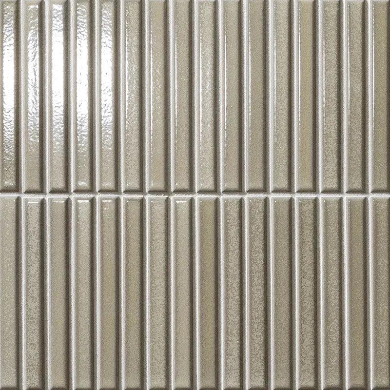 Japanese ceramic wall tiles Suisai Sample in Beige from Mittsu Japanese Tiles