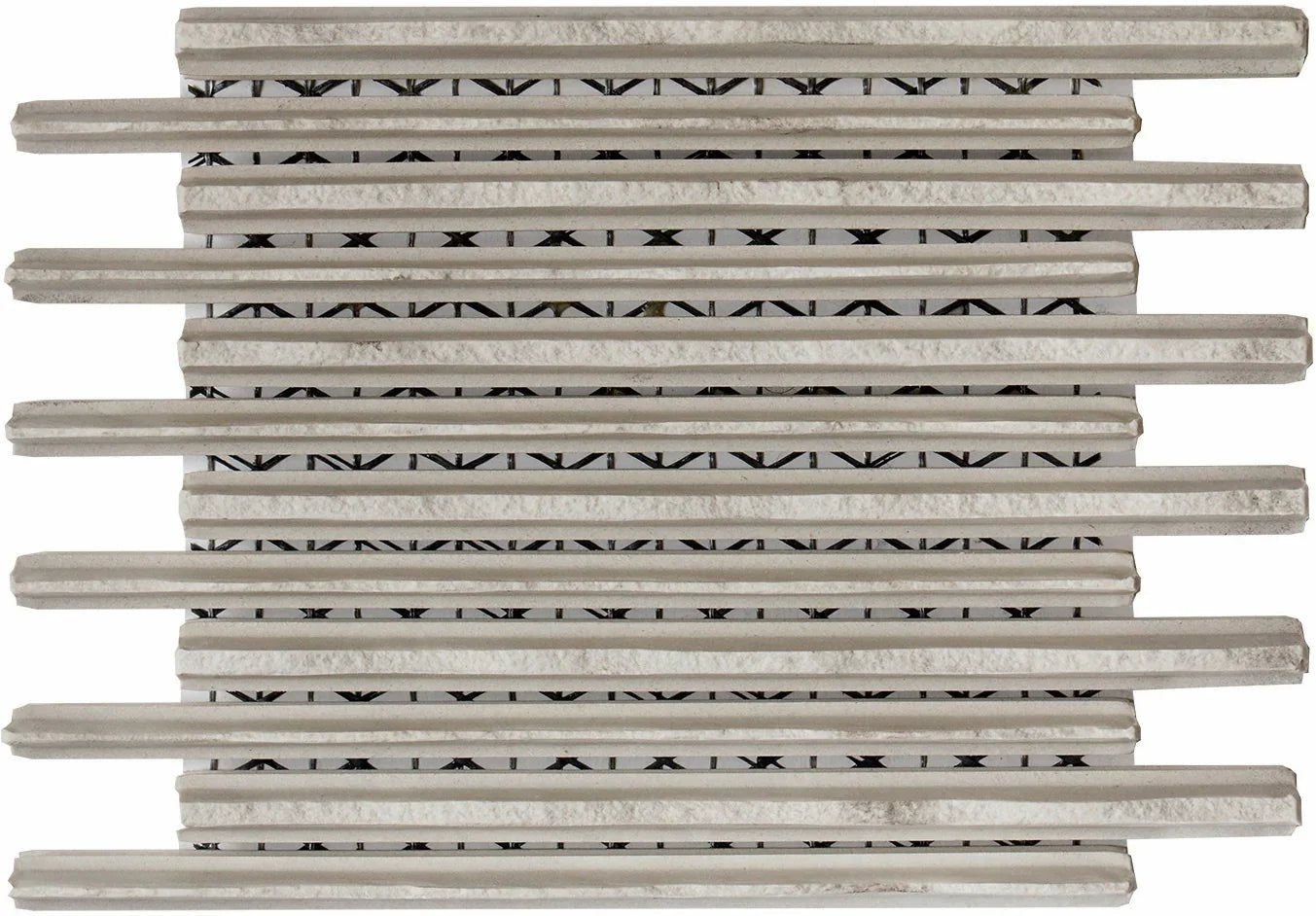 Japanese ceramic wall tiles Sureto Sample in White from Mittsu Japanese Tiles