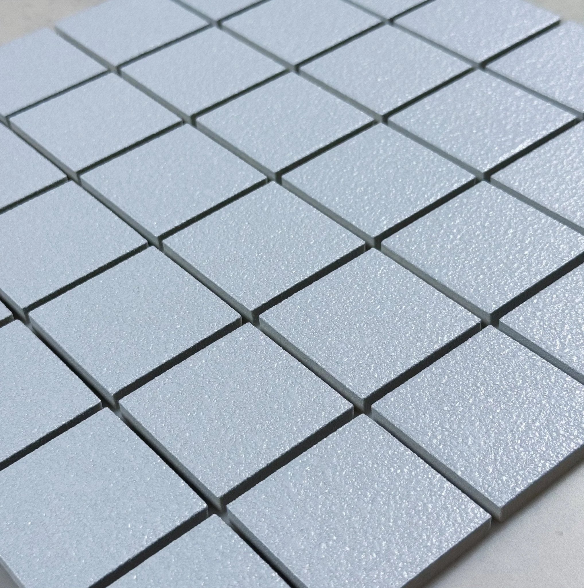 Japanese ceramic wall tiles Tanjun Sample in Grey from Mittsu Japanese Tiles