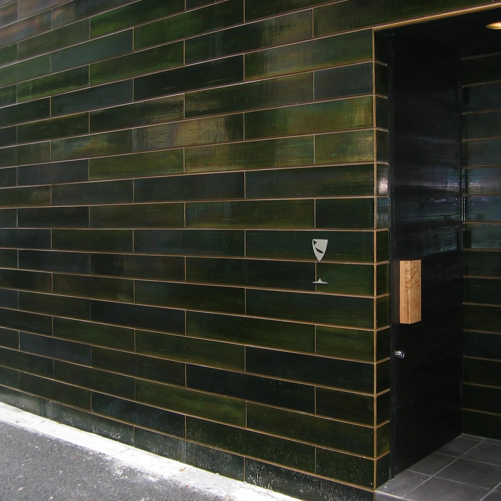 Japanese ceramic wall tiles Wall Oribe Sample in 900x150 from Mittsu Japanese Tiles