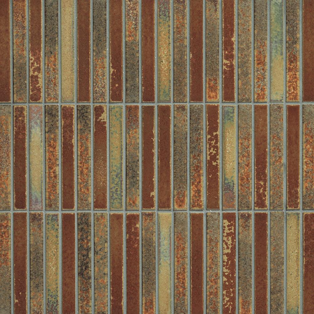 Japanese ceramic wall tiles Yohen in Gold from Mittsu Japanese Tiles