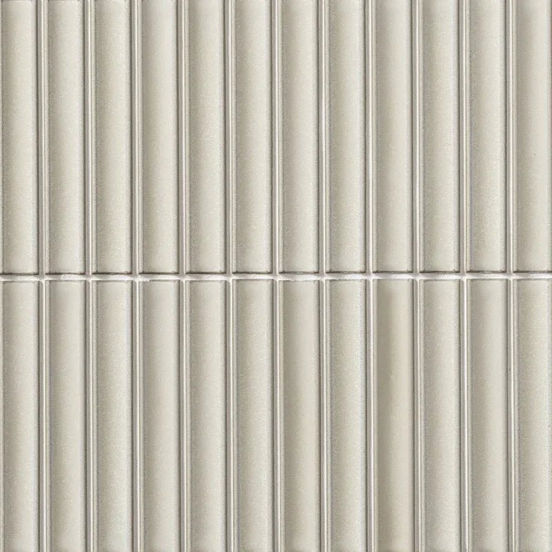 Japanese ceramic wall tiles Yukasumi Sample in White from Mittsu Japanese Tiles