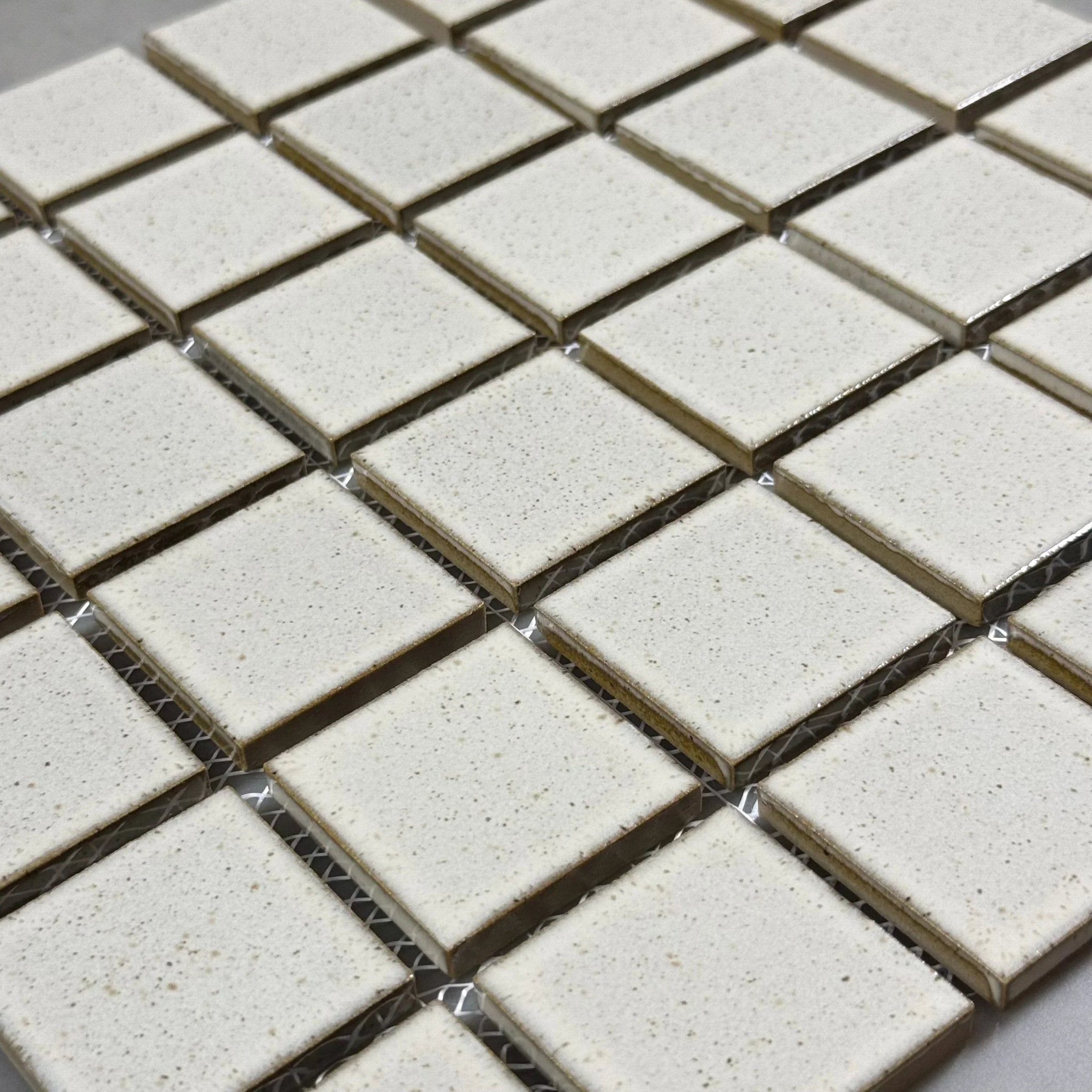 Japanese ceramic wall tiles Yuki Square Sample in Square 45 from Mittsu Japanese Tiles
