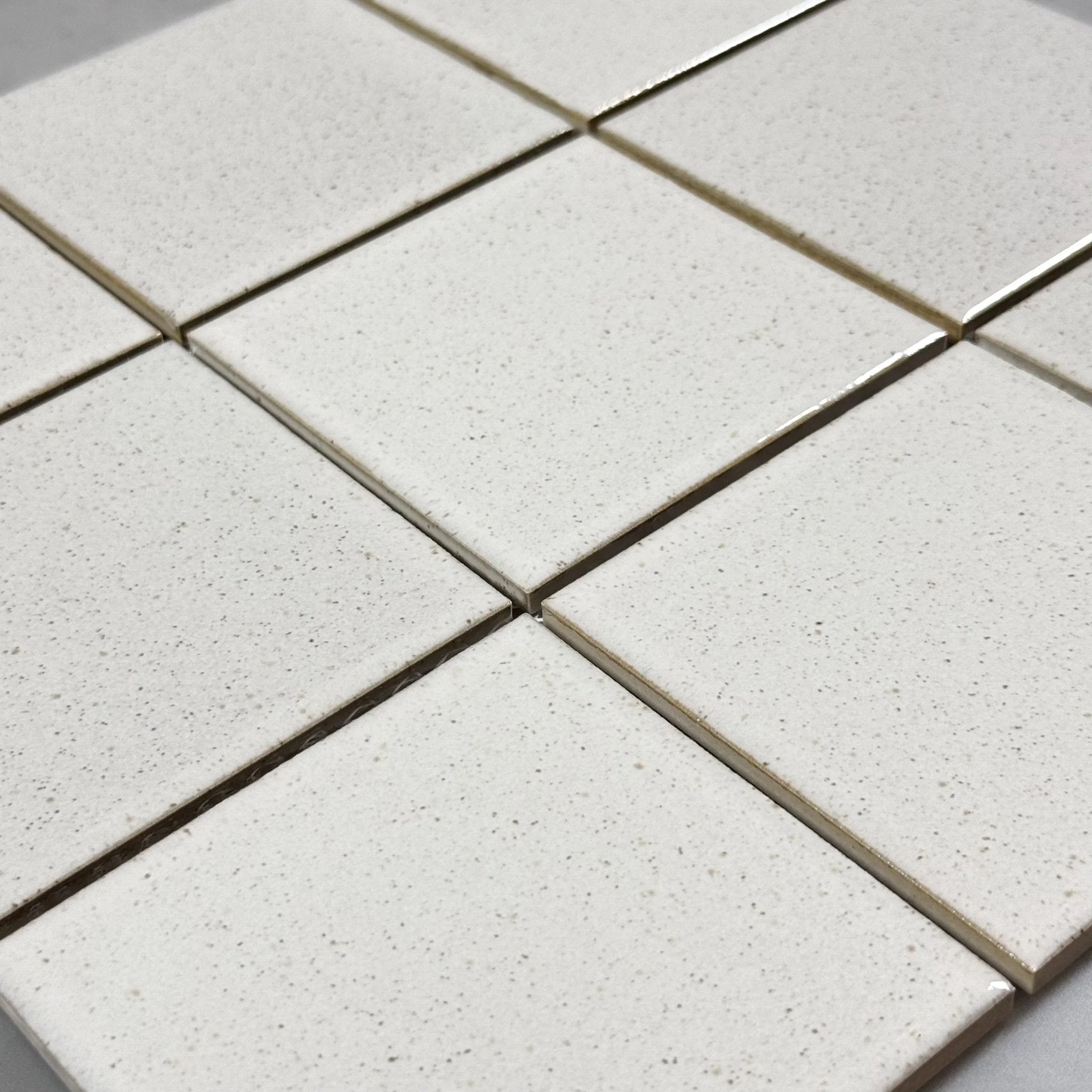 Japanese ceramic wall tiles Yuki Square Sample in Square 95 from Mittsu Japanese Tiles