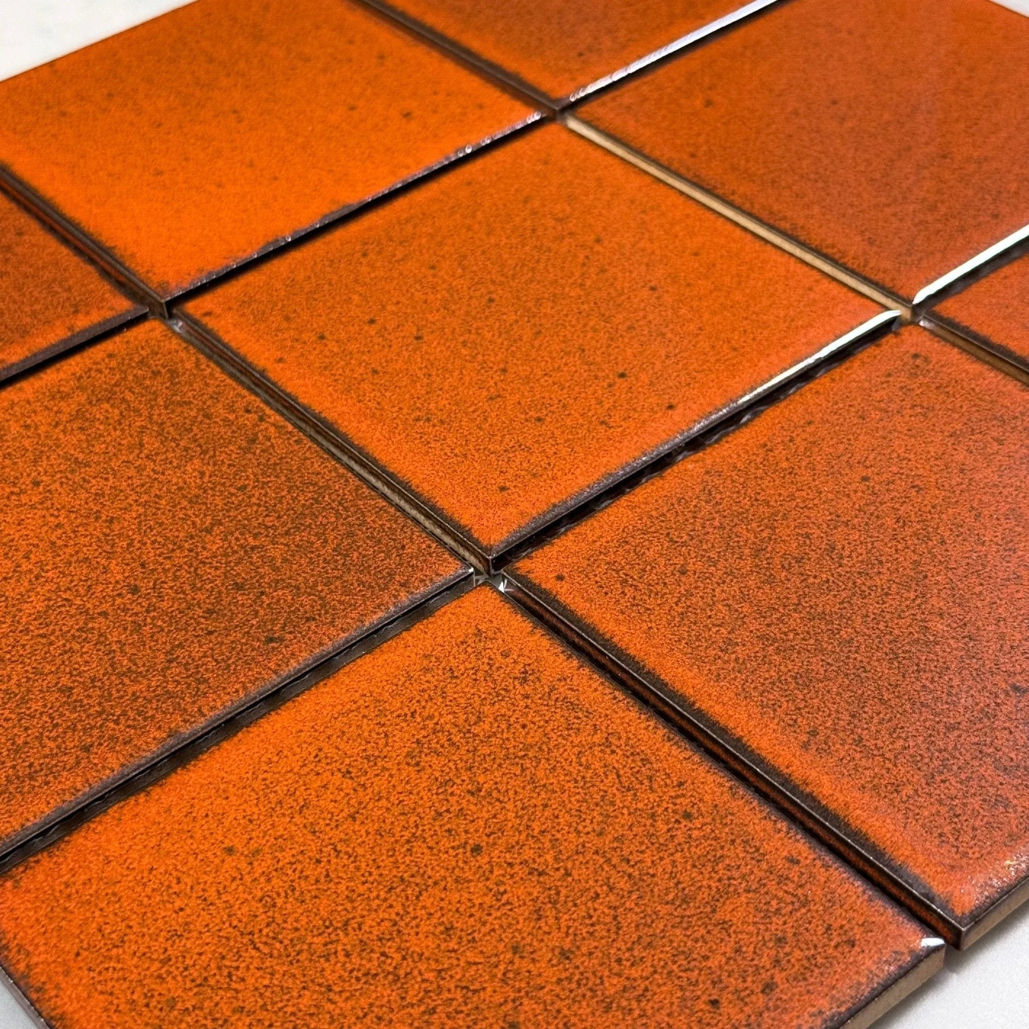 Japanese ceramic wall tiles Yuki Square Sample in Square 95 from Mittsu Japanese Tiles