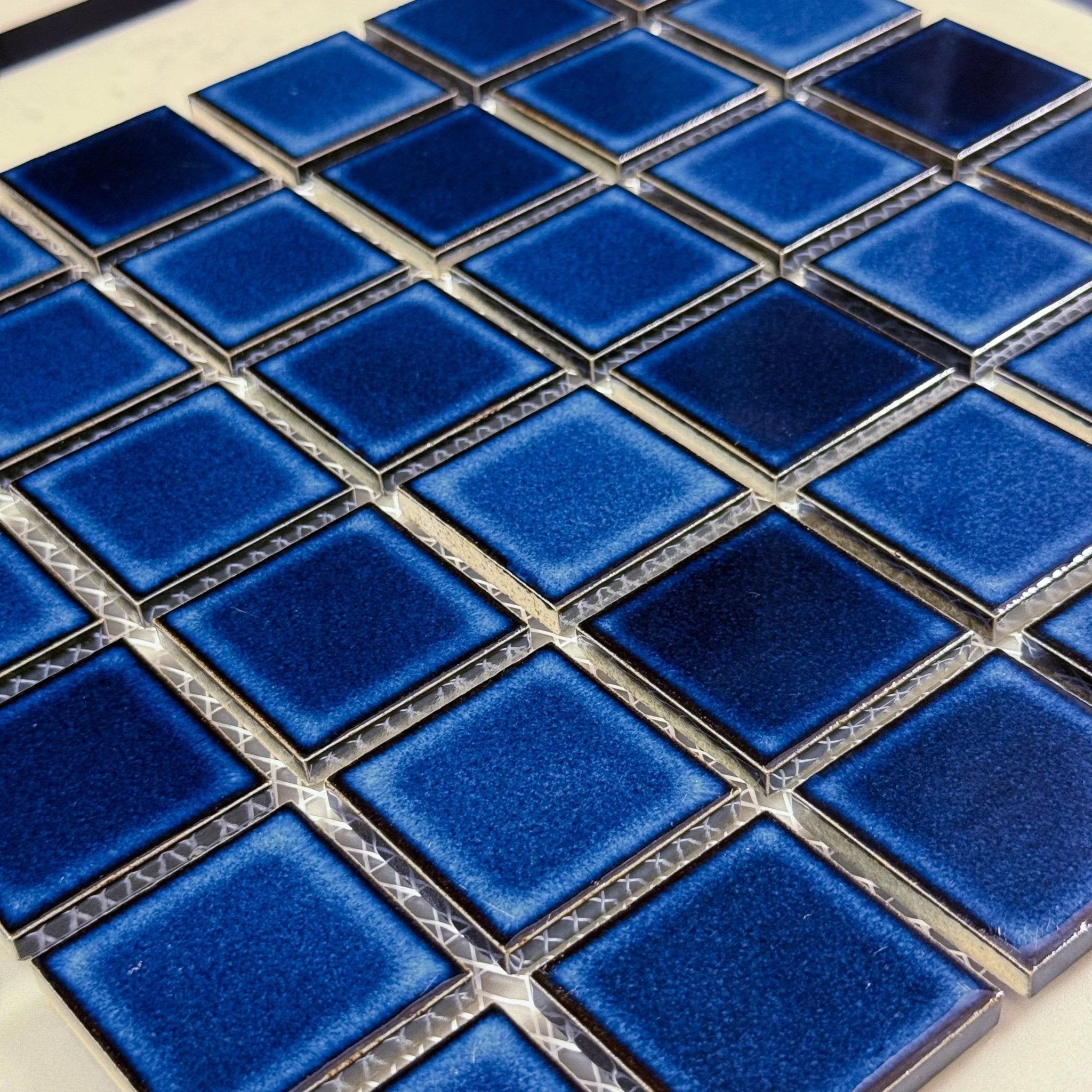 Japanese ceramic wall tiles Yuki Square Sample in Square 45 from Mittsu Japanese Tiles