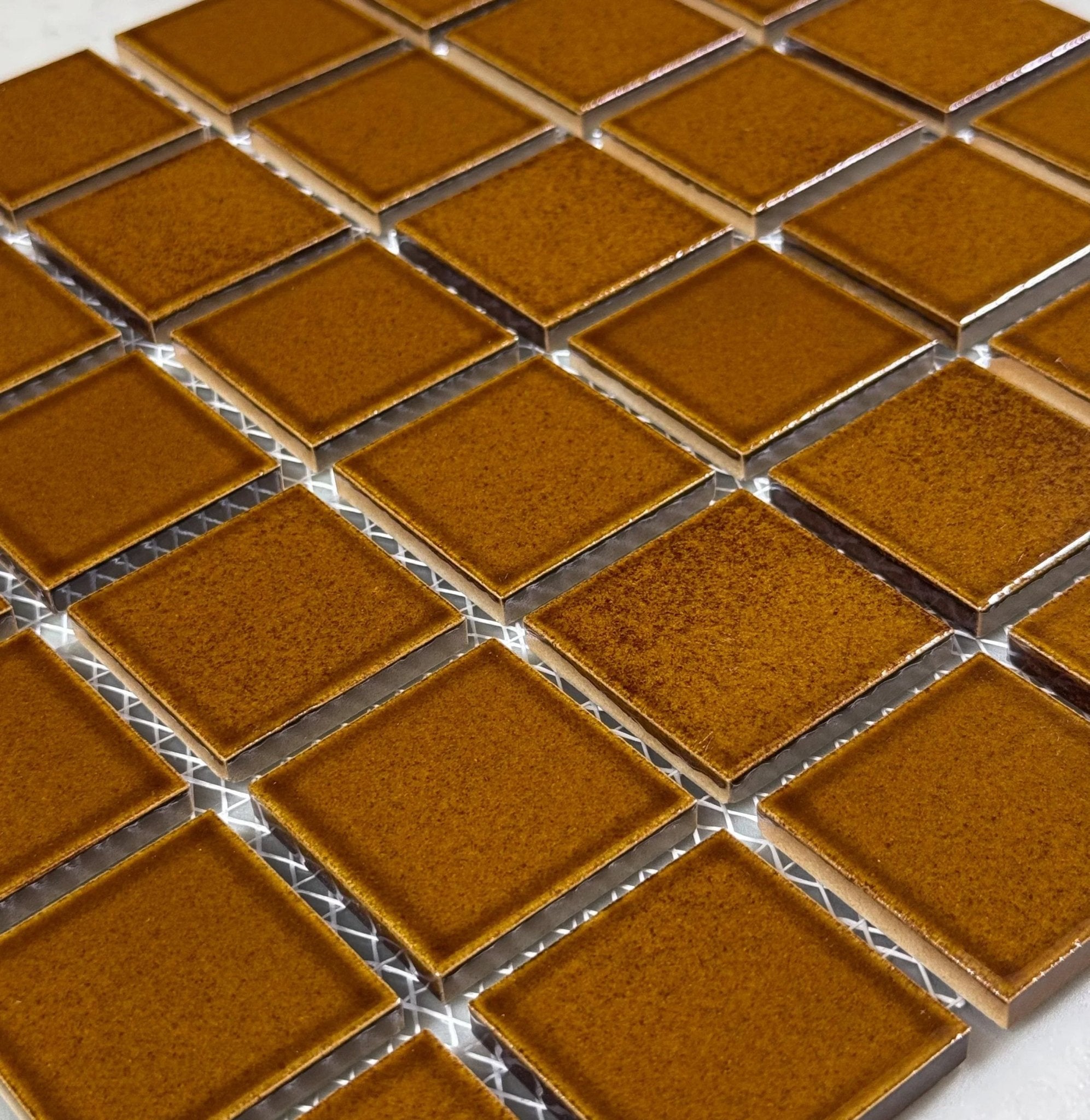 Japanese ceramic wall tiles Yuki Square Sample in Square 45 from Mittsu Japanese Tiles