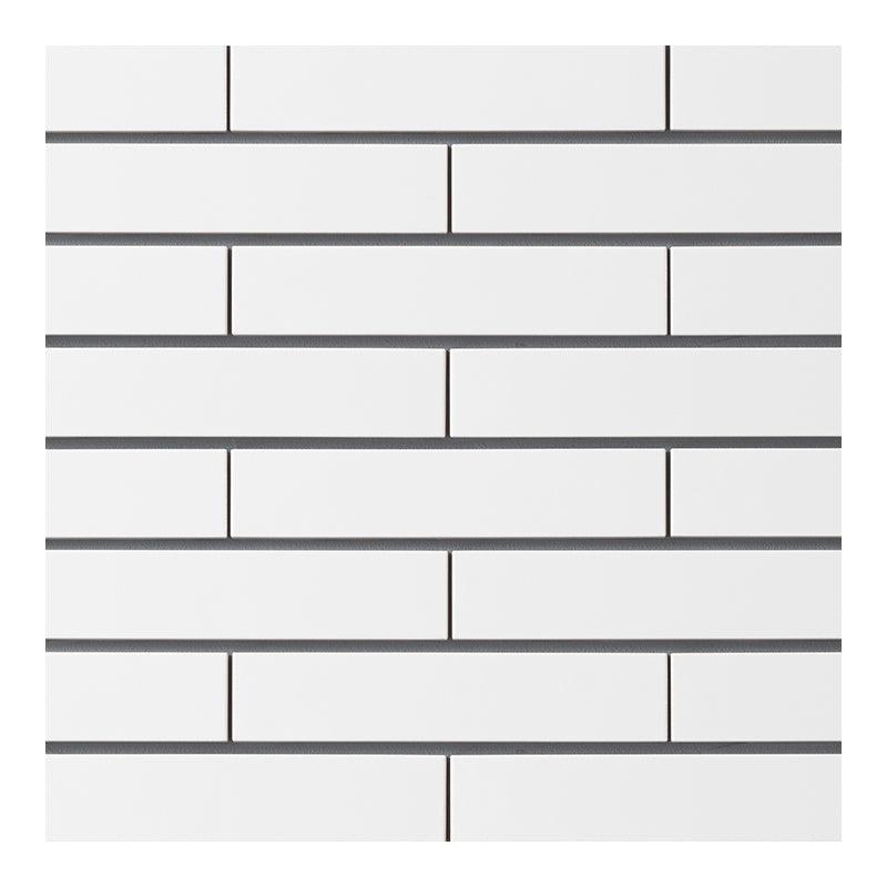 Japanese ceramic wall tiles Yumon Sample in White from Mittsu Japanese Tiles