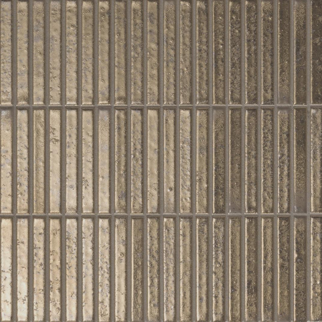 Japanese ceramic wall tiles Yohen Sample in Gold from Mittsu Japanese Tiles