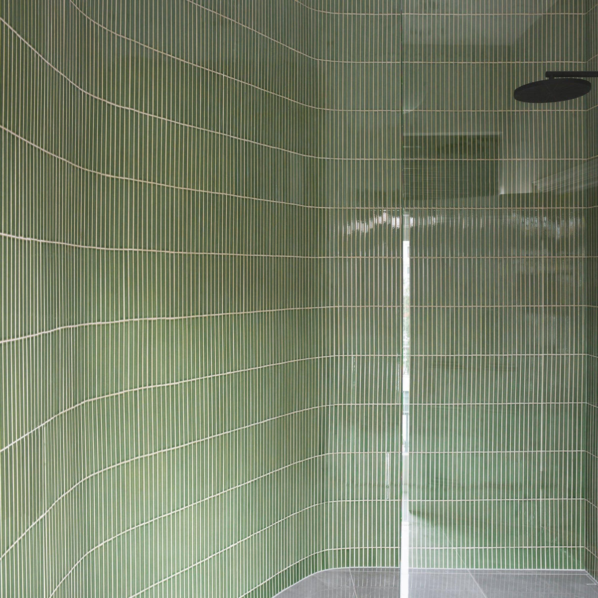Arcaico Japanese porcelain wall tile in Green – Mittsu Japanese Tiles