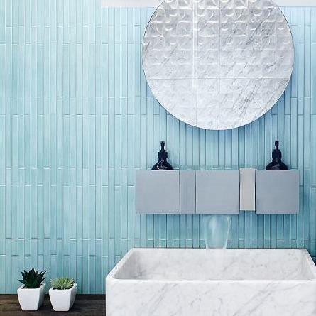 Arcaico Japanese porcelain wall tile in Green – Mittsu Japanese Tiles