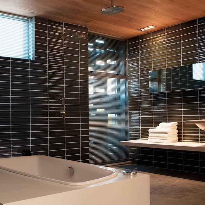 Japanese ceramic wall tiles Izumo in White from Mittsu Japanese Tiles