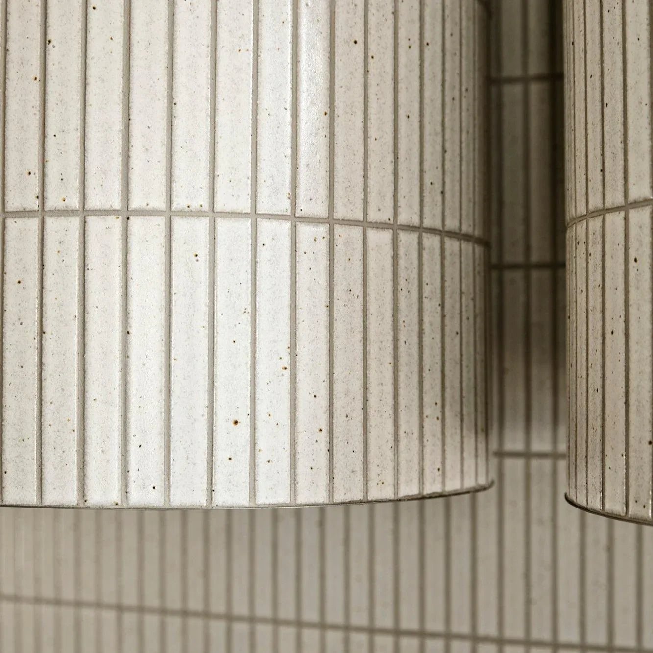 Japanese ceramic wall tiles Kaji Border in Wrought Iron from Mittsu Japanese Tiles