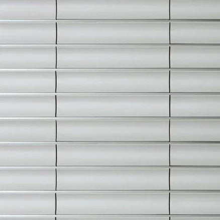 Japanese ceramic wall tiles Kenzan No. 802 Sample in White from Mittsu Japanese Tiles