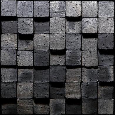 Japanese ceramic wall tiles Koyo Ibushi Arare Sample in Large Floor from Mittsu Japanese Tiles