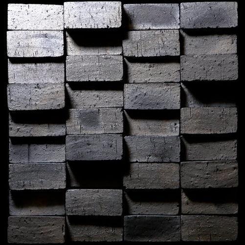 Japanese ceramic wall tiles Koyo Ibushi Arare Sample in Rego from Mittsu Japanese Tiles