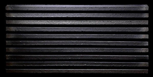 Japanese ceramic wall tiles Koyo Ibushi Line Sample in Mix from Mittsu Japanese Tiles