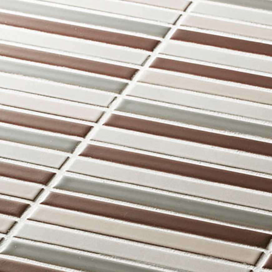 Japanese ceramic wall tiles Lungo Sample in Black Mix from Mittsu Japanese Tiles