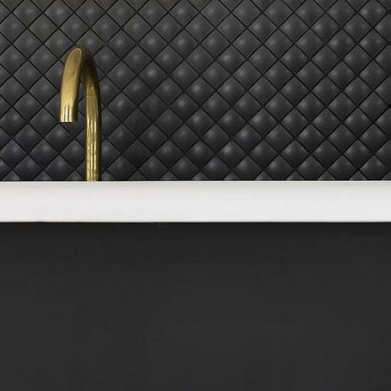 Japanese ceramic wall tiles Madoka R in White from Mittsu Japanese Tiles